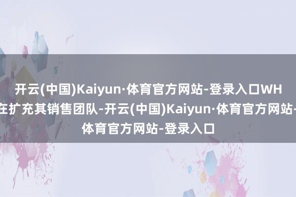 开云(中国)Kaiyun·体育官方网站-登录入口WHA集团正在扩充其销售团队-开云(中国)Kaiyun·体育官方网站-登录入口