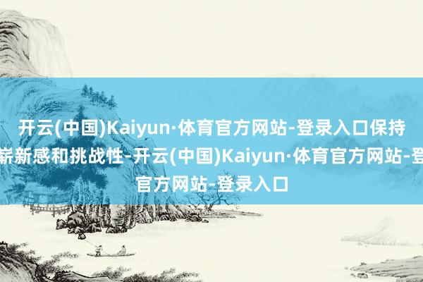 开云(中国)Kaiyun·体育官方网站-登录入口保持游戏的崭新感和挑战性-开云(中国)Kaiyun·体育官方网站-登录入口