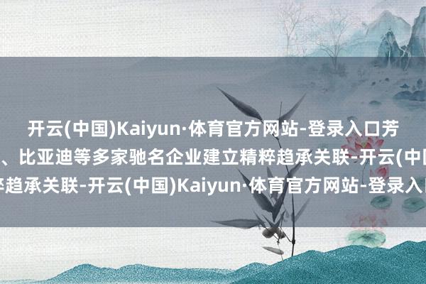 开云(中国)Kaiyun·体育官方网站-登录入口芳源股份：与松下、贝特瑞、比亚迪等多家驰名企业建立精粹趋承关联-开云(中国)Kaiyun·体育官方网站-登录入口