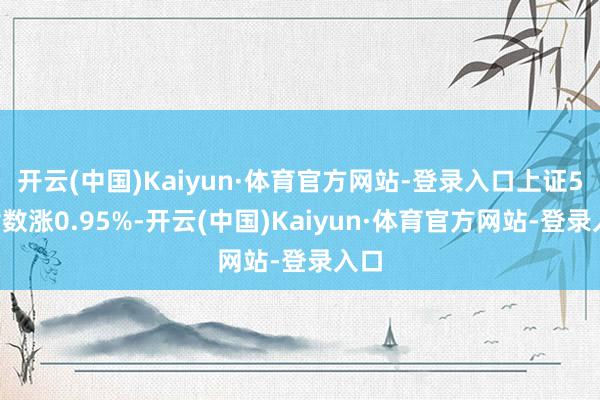开云(中国)Kaiyun·体育官方网站-登录入口上证50指数涨0.95%-开云(中国)Kaiyun·体育官方网站-登录入口