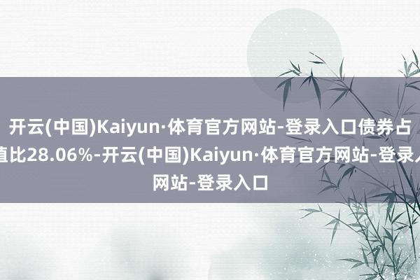 开云(中国)Kaiyun·体育官方网站-登录入口债券占净值比28.06%-开云(中国)Kaiyun·体育官方网站-登录入口
