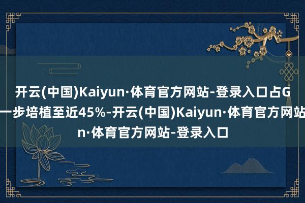 开云(中国)Kaiyun·体育官方网站-登录入口占GDP比重进一步培植至近45%-开云(中国)Kaiyun·体育官方网站-登录入口