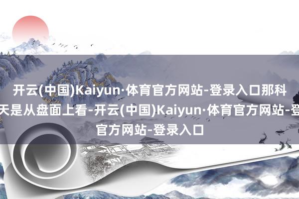 开云(中国)Kaiyun·体育官方网站-登录入口那科技线今天是从盘面上看-开云(中国)Kaiyun·体育官方网站-登录入口