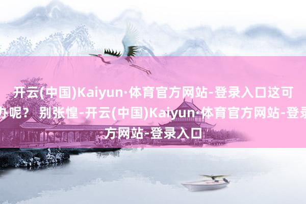 开云(中国)Kaiyun·体育官方网站-登录入口这可何如办呢？ 别张惶-开云(中国)Kaiyun·体育官方网站-登录入口