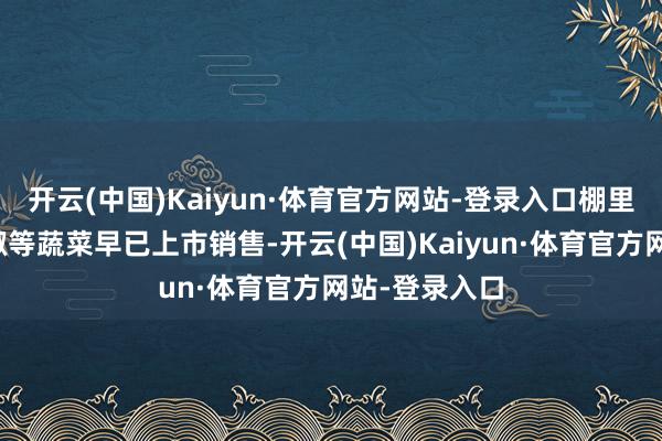 开云(中国)Kaiyun·体育官方网站-登录入口棚里的番茄、辣椒等蔬菜早已上市销售-开云(中国)Kaiyun·体育官方网站-登录入口